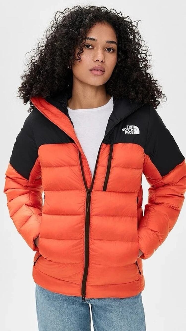 The North Face Womens Kalix Down Hoodie Mars Dust TNF Black Medium NWT